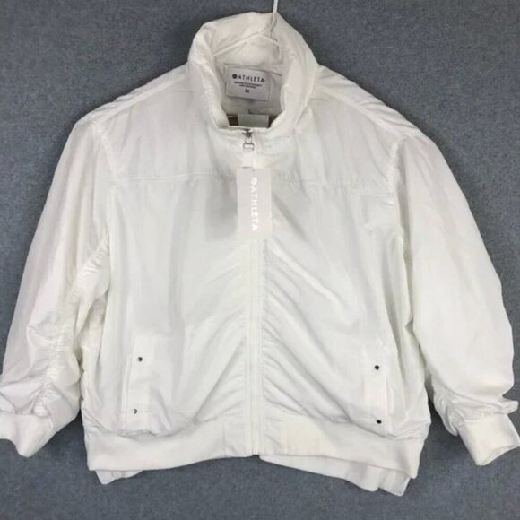 NWT Athleta Point Reyes Bomber White size 2x - Picture 3 of 7